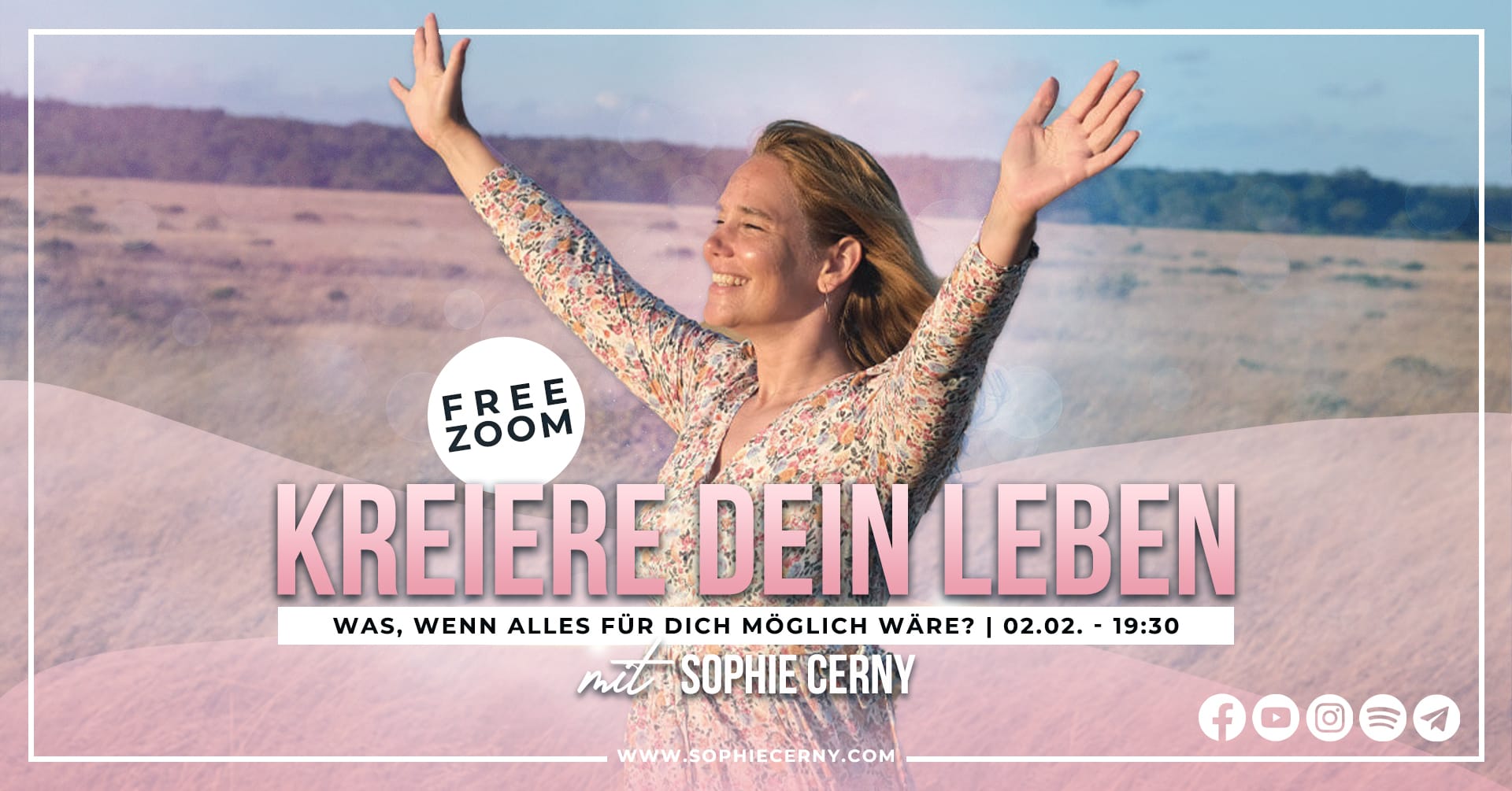 Kreiere dein Leben Free Zoom Sophie Cerny